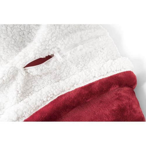 HEIDEN. Manta polar reversible (190 g/m²) con cinta de raso y tarjeta personalizada HEIDEN. Manta polar reversible (190 g/m²) con cinta de raso y tarjeta personalizada