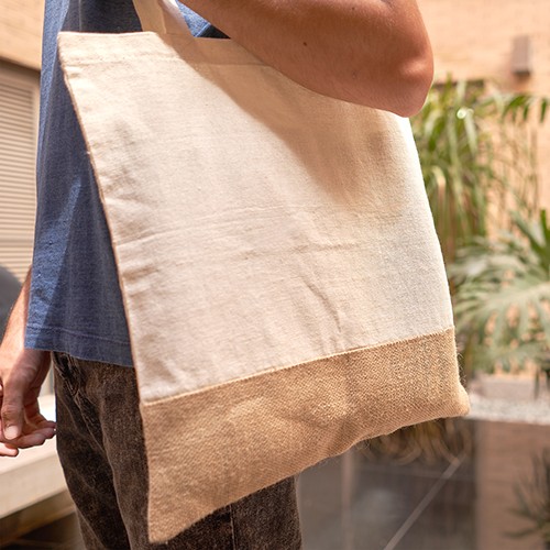 Borsa eco-friendly juta e cotone Boissano Borsa eco-friendly juta e cotone Boissano