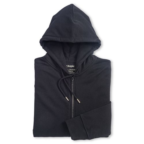 100% regenerated fabric unisex hooded sweatshirt