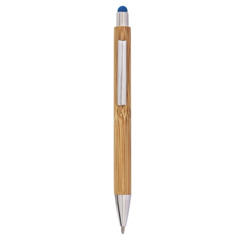 STYLO EN BAMBOO AVEC TOUCH BLEU