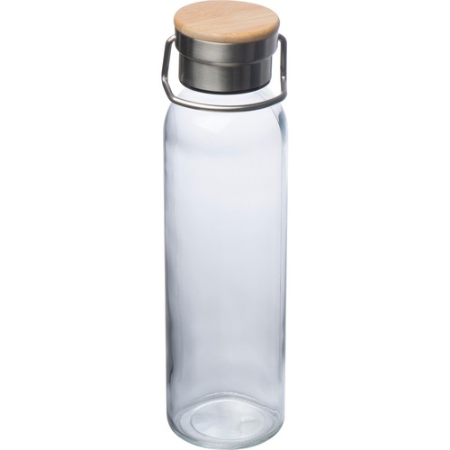Glass bottle with neoprene sleeve, 600ml Glass bottle with neoprene sleeve, 600ml