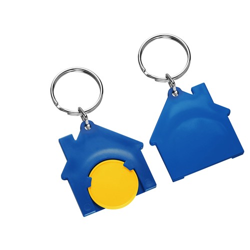 Chip holder with 1€ chip "house" Chip holder with 1€ chip "house"