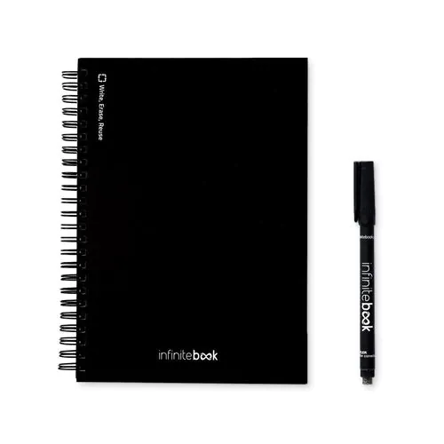 STARTER KIT INFINITEBOOK A5. Set includes an A5 "Infinitebook", cleaning kit, marker and marker holder STARTER KIT INFINITEBOOK A5. Set includes an A5 "Infinitebook", cleaning kit, marker and marker holder