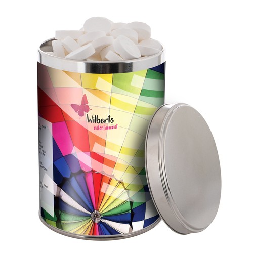 Grande boîte de 1,3 litre remplie de bonbons