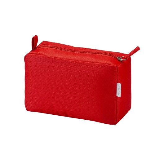 Beauty case en polyester recyclé R-PET avec fermeture éclair