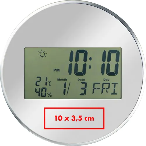 Wall clock with digital display