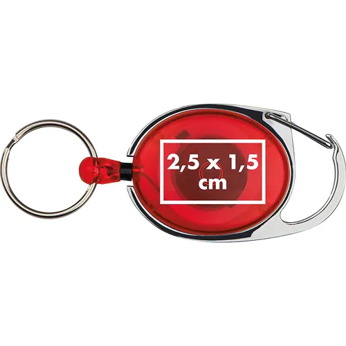 Retractable keyring with carabiner