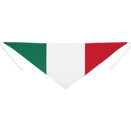 BANDANA TRIANGULAR DE ALGODÓN CON TRICOLOR ITALIANO BANDANA TRIANGULAR DE ALGODÓN CON TRICOLOR ITALIANO