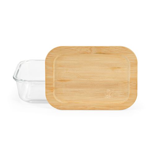 Box pranzo Van Gogh 1090ml in vetro borosilicato e bambù