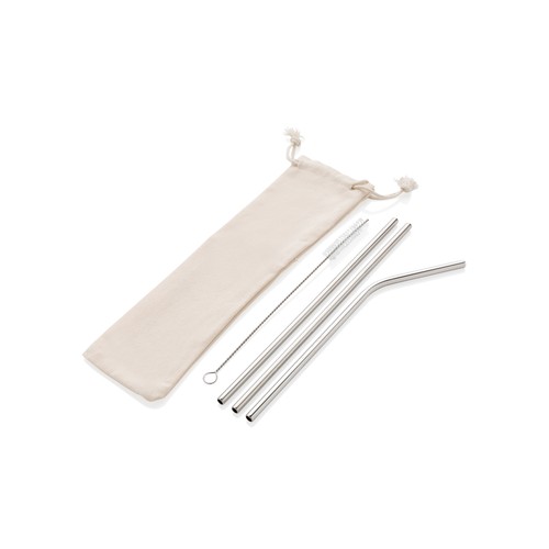 Reusable stainless steel 3 pcs straw set Reusable stainless steel 3 pcs straw set