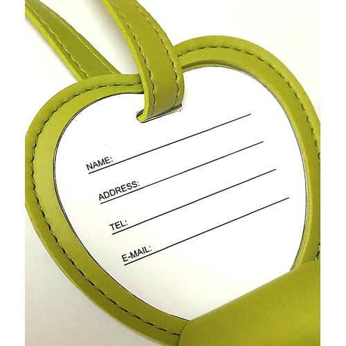 Luggage Tag - apple leather Luggage Tag - apple leather
