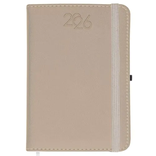 Agenda journalier 2026, couverture rigide en PU thermocollé avec piqûres sur les bords Agenda journalier 2026, couverture rigide en PU thermocollé avec piqûres sur les bords