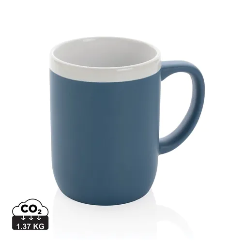 Ceramic mug with white rim 300ml Ceramic mug with white rim 300ml