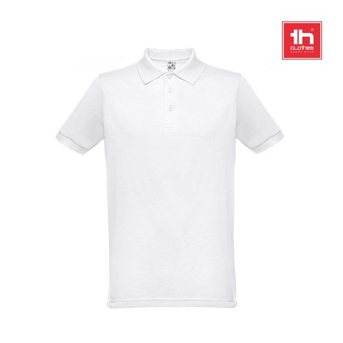 THC BERLIN WH. Herenpolo met korte mouwen. Witte kleur THC BERLIN WH. Herenpolo met korte mouwen. Witte kleur