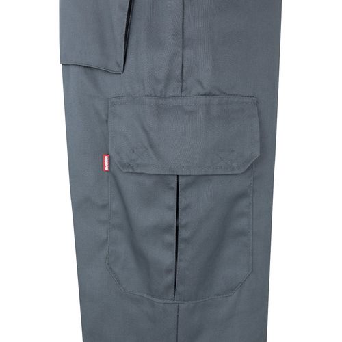 VL ATHENA. Pantalon bicolore en sergé (210g/m²), doublé, multi-poches, en coton (20%) et polyester (80%)