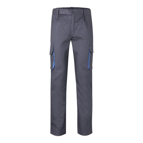 VL HYPNOS. Pantalón de sarga multibolsillos bicolor (200g/m²), en algodón (35%) y poliéster (65%) VL HYPNOS. Pantalón de sarga multibolsillos bicolor (200g/m²), en algodón (35%) y poliéster (65%)