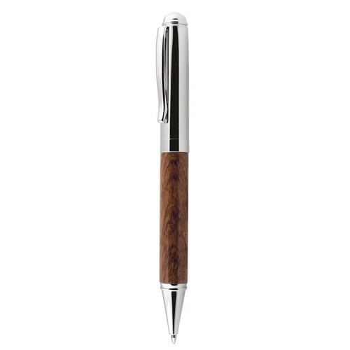 BALLPOINT PEN WOOD AND CHROMED