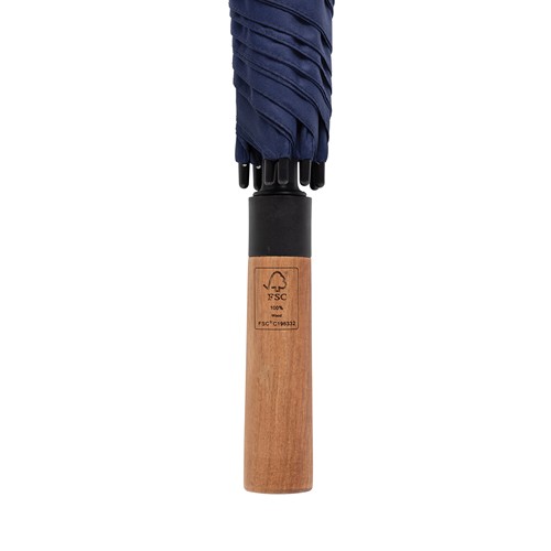 Ombrello automatico Tony 30" manico acacia rPET Aware™
