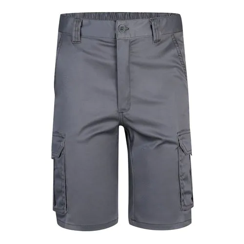 VL HEBE. Bermuda stretch, multipoches (240g/m²), en coton (46%), EME (38%) et polyester (16%)