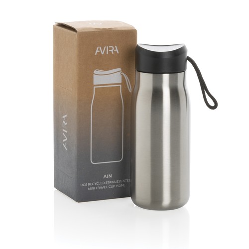 Mini bouteille de voyage 150ml en acier RCS Avira Ain Mini bouteille de voyage 150ml en acier RCS Avira Ain