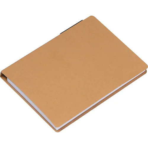 Notebook with pen and sticky notes Notebook with pen and sticky notes