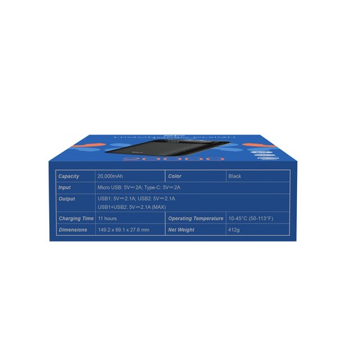 20 000 mAh 20 000 mAh