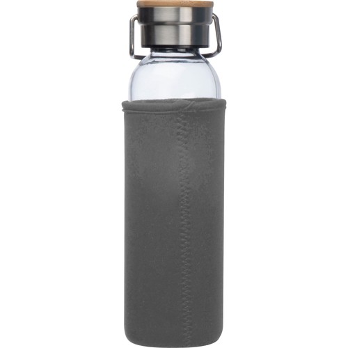 Glass bottle with neoprene sleeve, 600ml