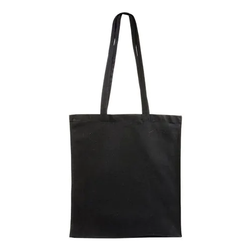 Shopper avec soufflet en canvas 280 gr/m2, anses longues