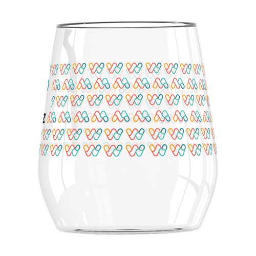 Personalised water glass 38cl - Digital printing