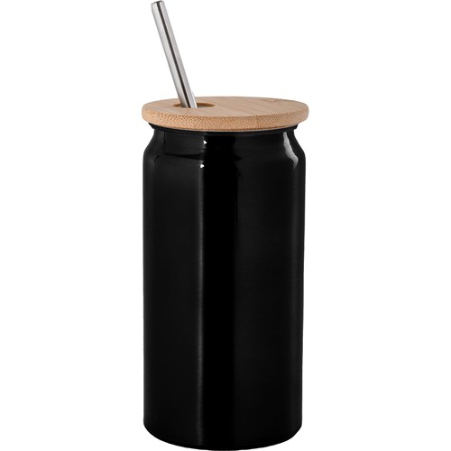 380 ML MUG IN RECYCLED ALUMINIUM, BAMBOO AND STAINLESS STEEL