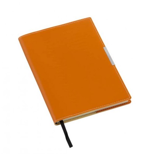 CAHIER ORANGE AVEC PLAQUETTE 5 mm
