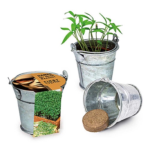 Mini plant-bucket with seeds - Cress
