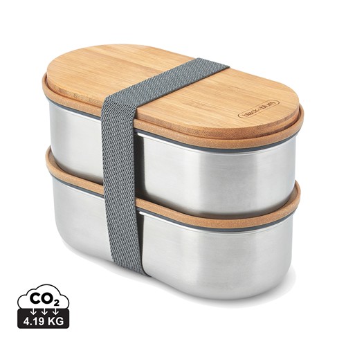 Black+Blum Stainless Steel Double Bento Box Black+Blum Stainless Steel Double Bento Box