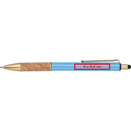 Ball pen with cork grip zone Ball pen with cork grip zone