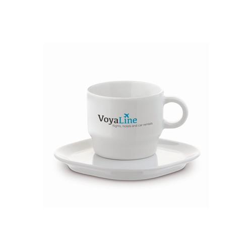 Cup & saucer square Satellite 180ml Cup & saucer square Satellite 180ml