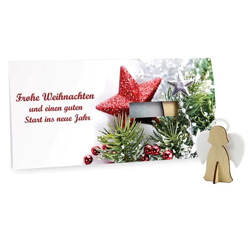 Felt Christmas-card - angel 4/0-c Felt Christmas-card - angel 4/0-c