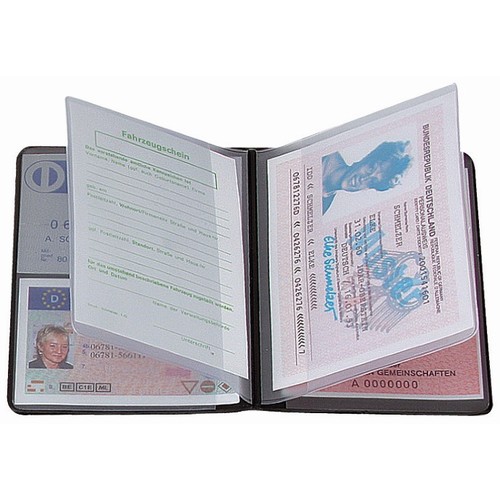 CreativDesign® Ausweistasche "4-fach" Normalfolie schwarz