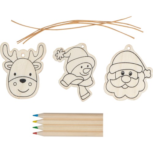 Christmas tree tag painting set
