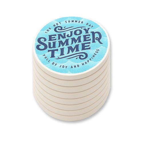 Ceramic Coaster Round sets of 8 Ceramic Coaster Round sets of 8