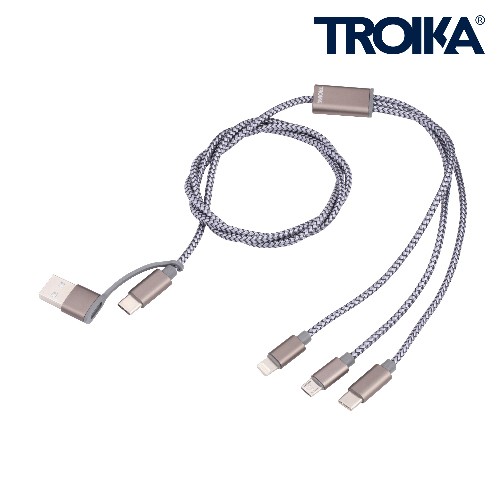 Câble de Chargement 3 en 1 TROIKA DREIZACK