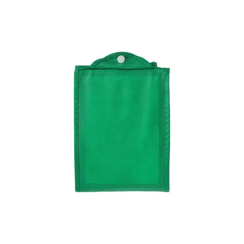 Stitched 80 g/m2 non-woven fabric foldable shopping bag with gusset and short handles Stitched 80 g/m2 non-woven fabric foldable shopping bag with gusset and short handles