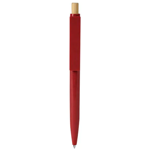 BALLPOINT PEN WITH BLUE REFILL IN WHEAT STRAW+ABS AND BAMBOO BALLPOINT PEN WITH BLUE REFILL IN WHEAT STRAW+ABS AND BAMBOO