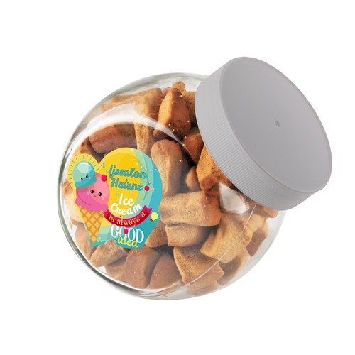 Medium glass jar 0,9 liter Medium glass jar 0,9 liter