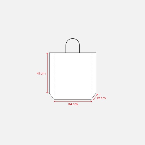 Bolsa de papel laminado mate 34x41x12 cm Bolsa de papel laminado mate 34x41x12 cm