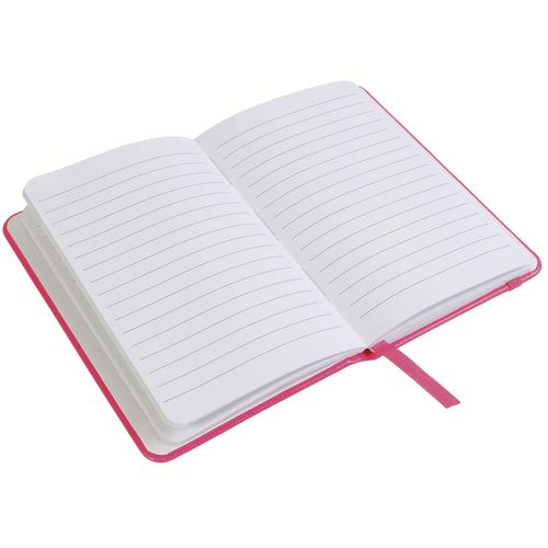 Fluoreszierendes PU-Notizbuch mit Gummiband und 80 linierten Seiten