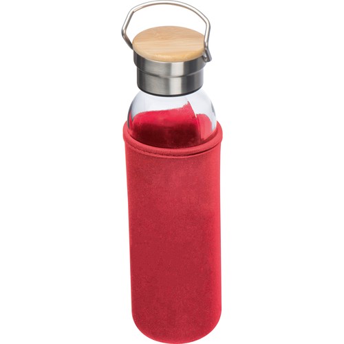 Bouteille en verre avec housse néoprène, 600 ml
