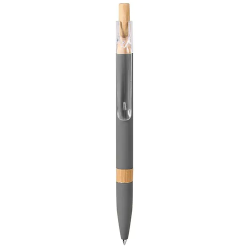 STYLO À BILLE AVEC RECHARGE BLEUE EN ALUMINIUM RECYCLÉ SOFT TOUCH ET BAMBOU STYLO À BILLE AVEC RECHARGE BLEUE EN ALUMINIUM RECYCLÉ SOFT TOUCH ET BAMBOU