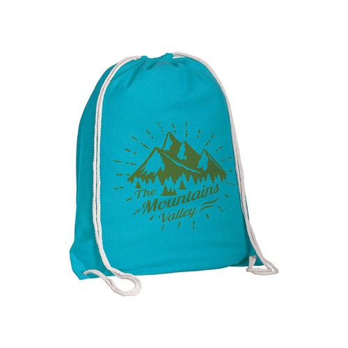 135 g/m2 cotton backpack with drawstring closure