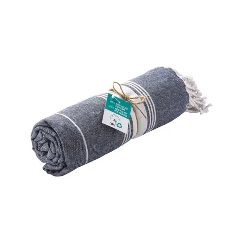 Serviette de plage / Paréo en coton recyclé de 180 g/m2