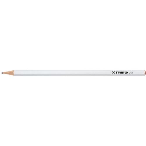 STABILO crayon graphite hexagonal blanc